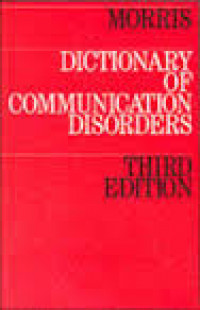 Dictionary of communication disorders