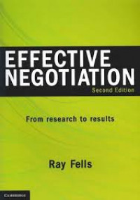 Effective negotiation : from research to results
