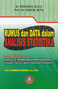 Rumus dan data dalam analisis statistik