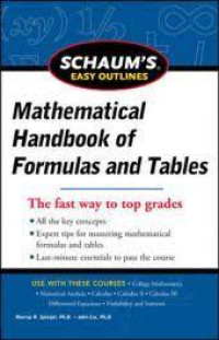 Schaum's easy outlines : Mathematical handbook of formulas and tables