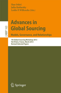 Image of Advances in global sourcing. Models, governance, and relationships