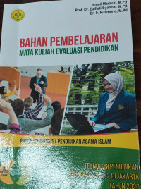 Image of Bahan ajar pembelajaran mata kuliah evaluasi pendidikan Program Studi S1 Pendidikan Agama Islam