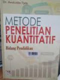 Image of Metode penelitian kuantitatif bidang pendidikan