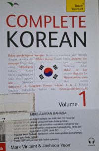 Image of Complete Korean : volume 1