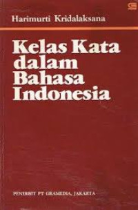 Image of Kelas kata dalam bahasa Indonesia