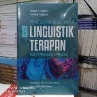 Image of Penelitian kualitatif dalam linguistik terapan : suatu pengantar praktis