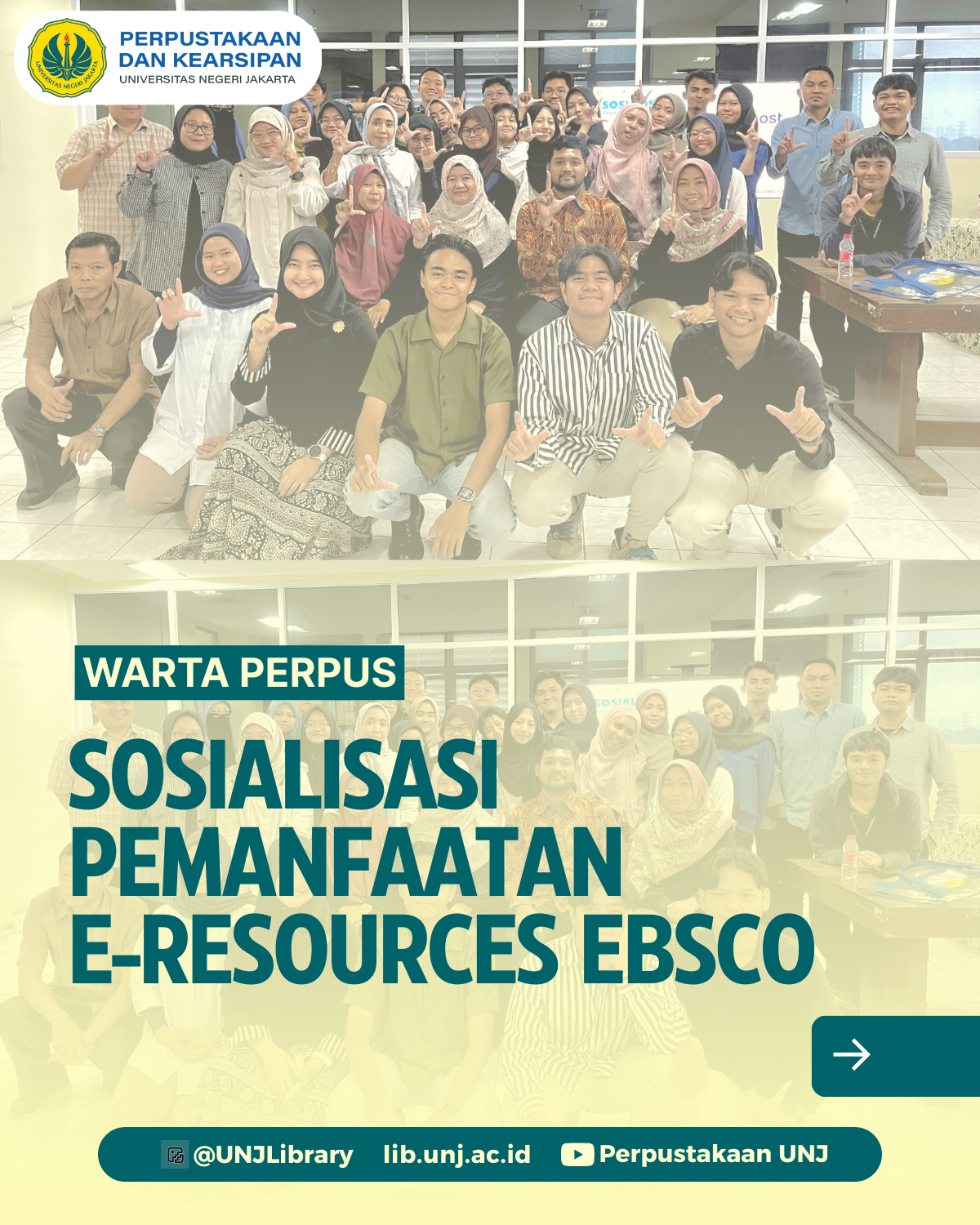 [WARTA PERPUS] SOSIALISASI PEMANFAATAN E-RESOURCES EBSCO DI PERPUSTAKAAN UNJ